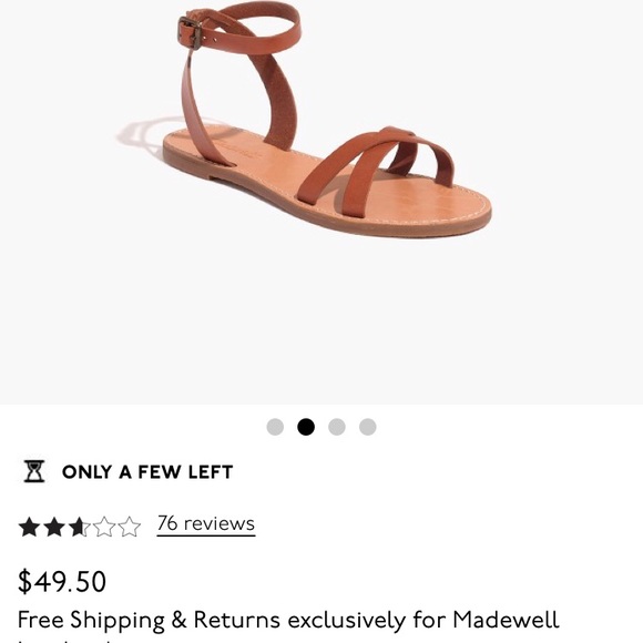 Madewell- Boardwalk ankle wrap sandal - Picture 4 of 4